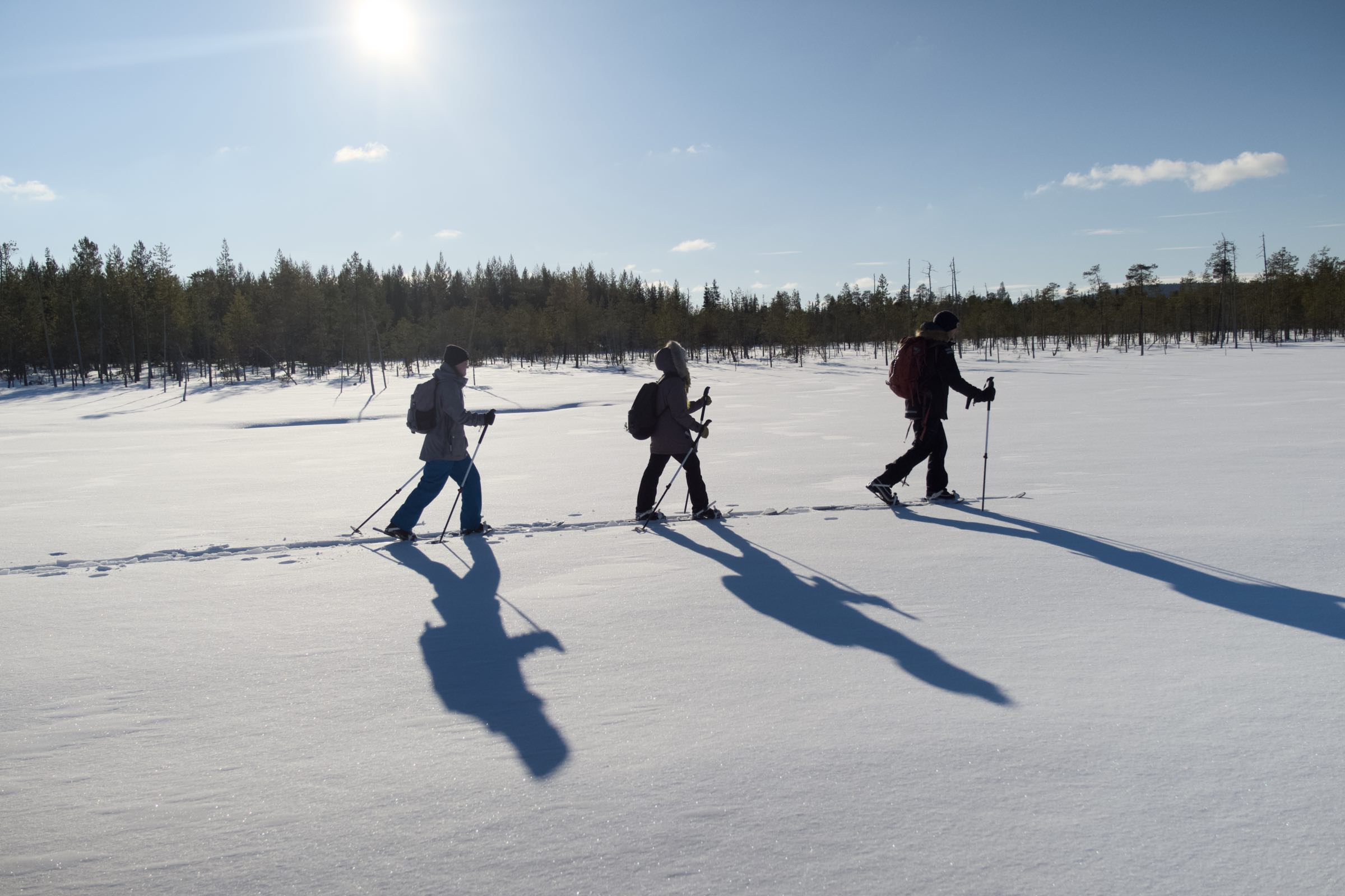 Let's go skiing, Rovaniemi, Finland