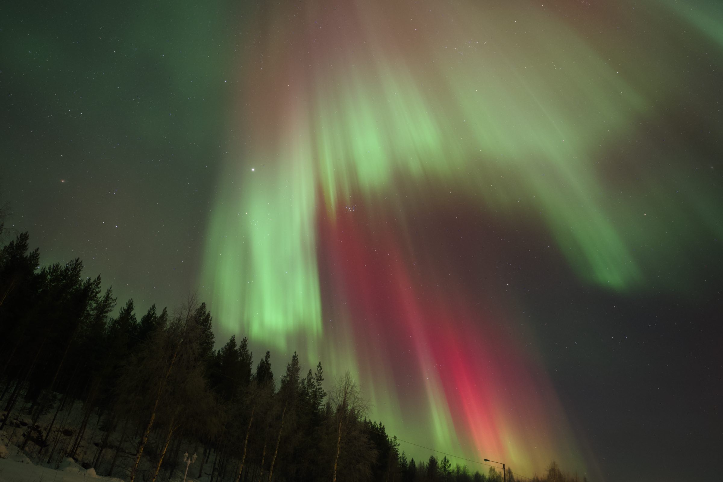 Under the aurora, Rovaniemi, Finnish Lapland